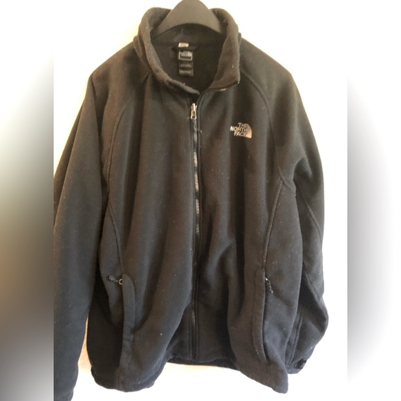 Black North Face Fleece Jacket - Picture 1 of 3
